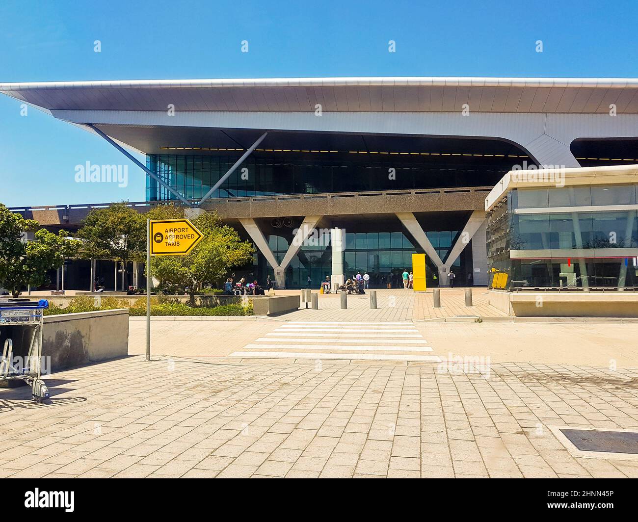 Entrée à l'aéroport international du Cap. Banque D'Images