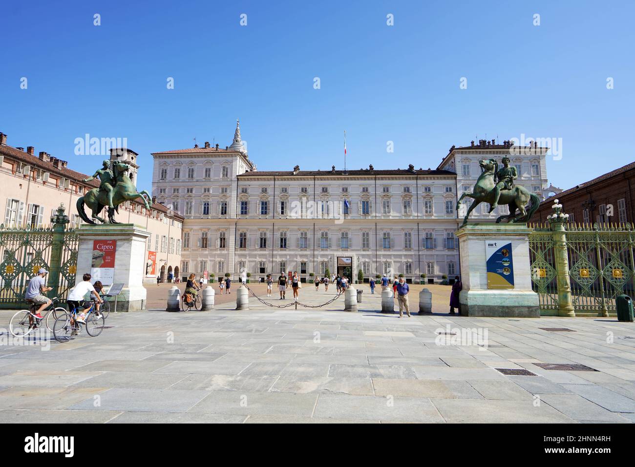 TURIN, ITALIE - 18 AOÛT 2021 : Palais Royal de Turin, Italie Banque D'Images