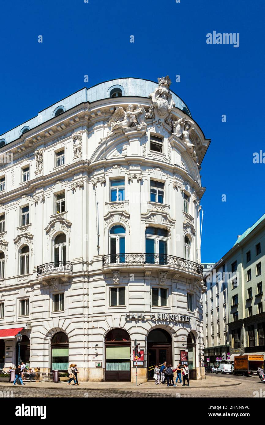 Célèbre café Griensteidl à Vienn Banque D'Images