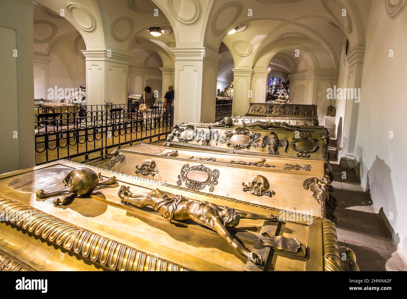 Crypte des Habsburger Kings à Vienne Banque D'Images
