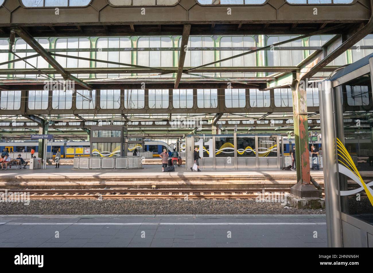 Gare de Duisburg Banque D'Images
