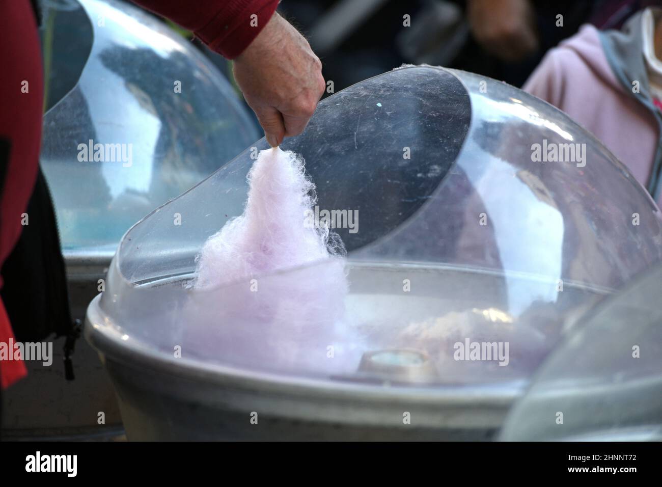 Zuckerwatte BEI einem Kirtag in Sankt Wolfgang, Österreich, Europa - Candy de coton à un Kirtag à Sankt Wolfgang, Autriche, Europe Banque D'Images