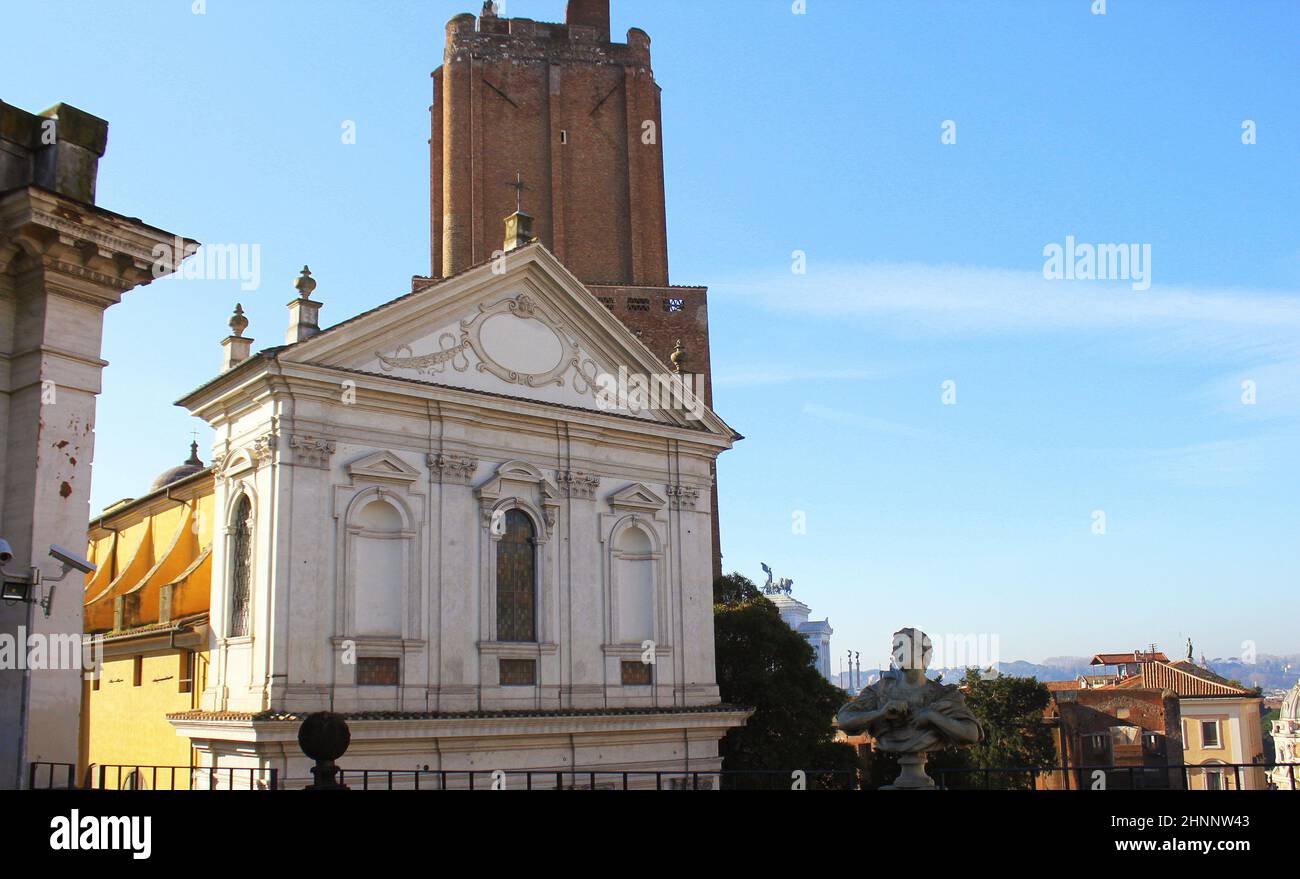 ROME, ITALIE- DÉCEMBRE 29 2018, 2018: Santa Caterina a Magnanapoli est une église de 16th-siècle dans la vieille Rome. Il est situé sur la colline Quirinal, sur la piazza Magnanapoli. Banque D'Images