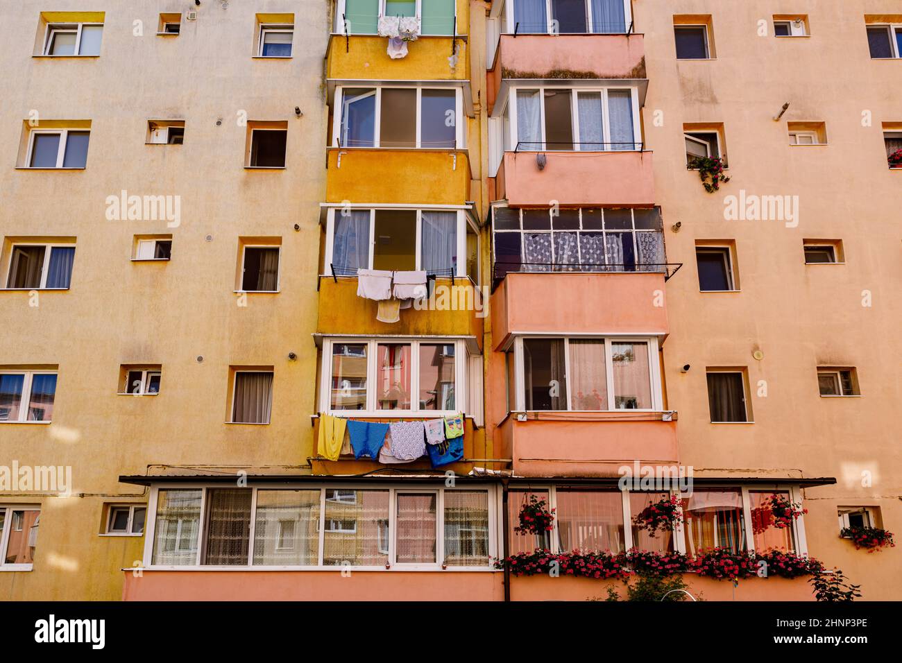 ancienne maison comme le style communiste dans rasnov roumanie Banque D'Images