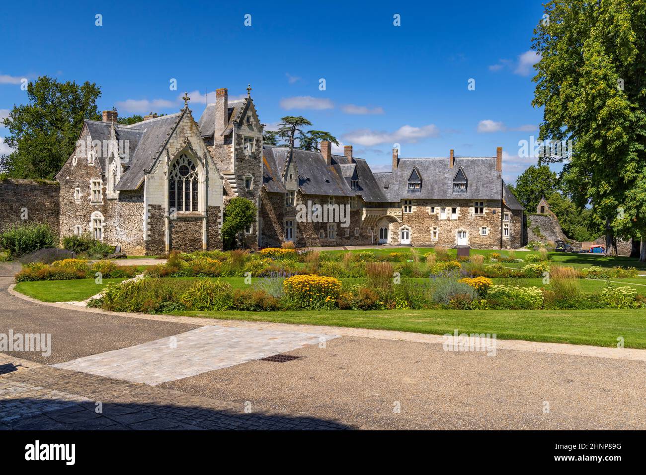 Château du Plessis Mace, pays de la Loire, France Banque D'Images