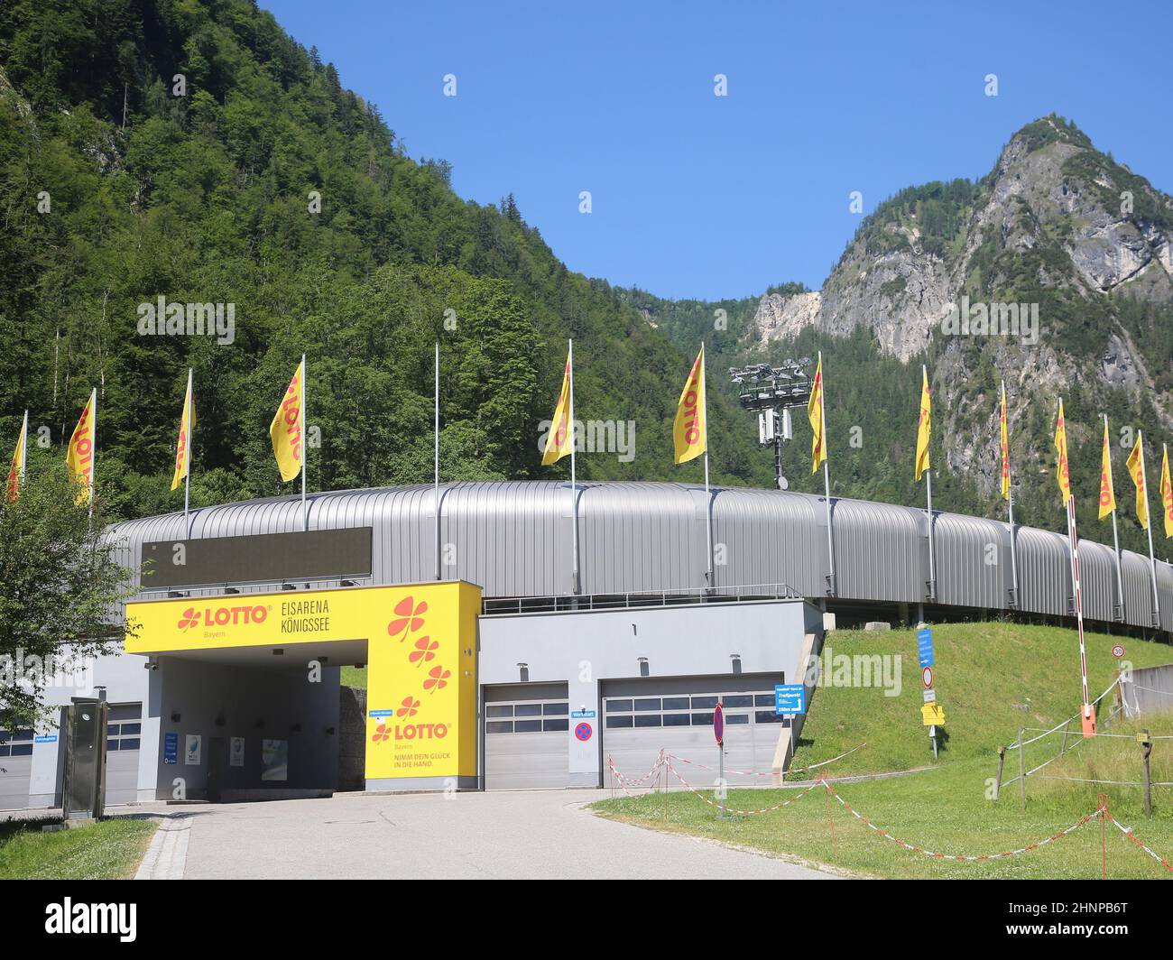 Eisarena Bob und Rodelbahn Königssee im Sommer 2021 Banque D'Images