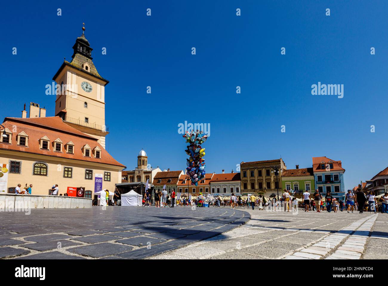 La ville de Brasov en Roumanie Banque D'Images