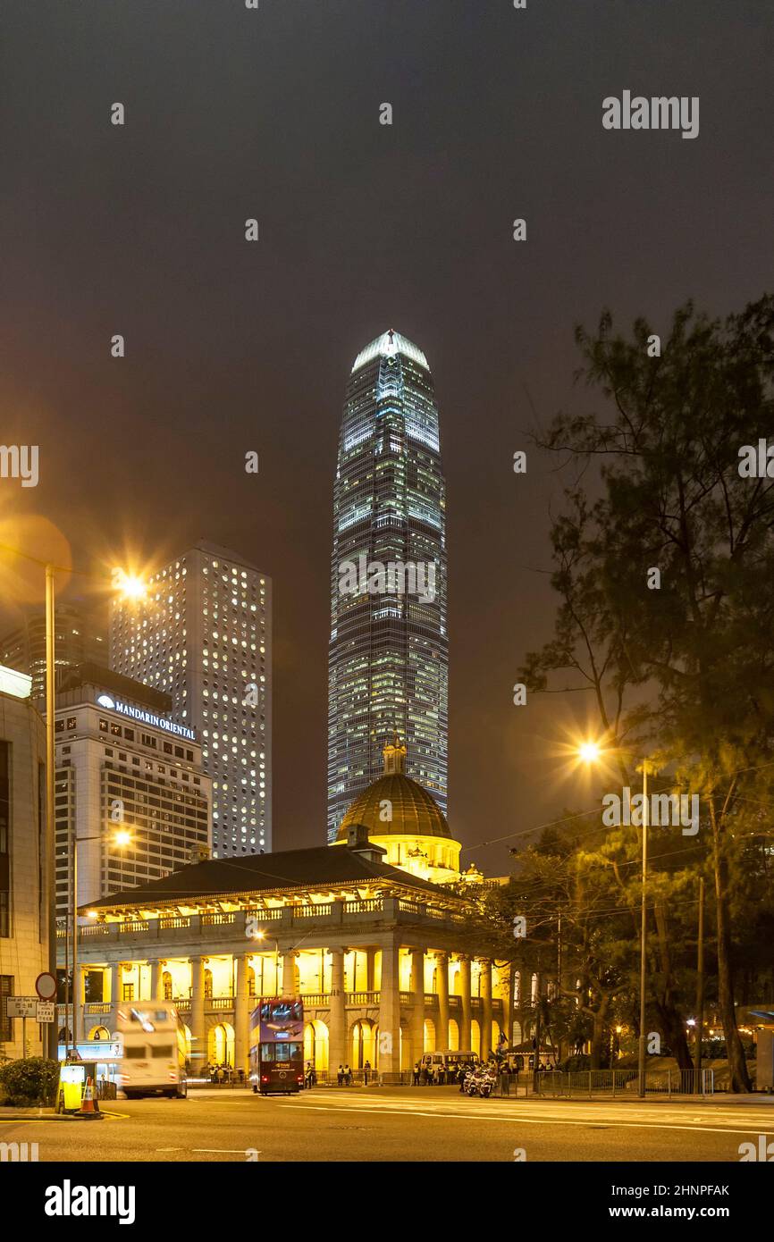 Bâtiment du Conseil législatif (ancienne Cour suprême) à Hong Kong. Banque D'Images