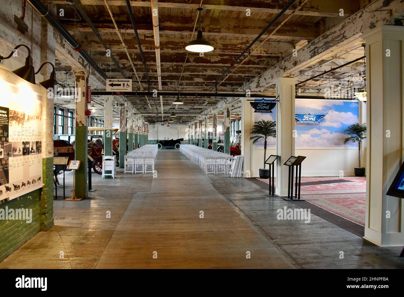 L'usine de 1904 Ford Piquette Avenue, située dans la zone Milwaukee Junction de Detroit, Michigan, a été la première usine Ford construite spécialement et est maintenant un musée. Banque D'Images