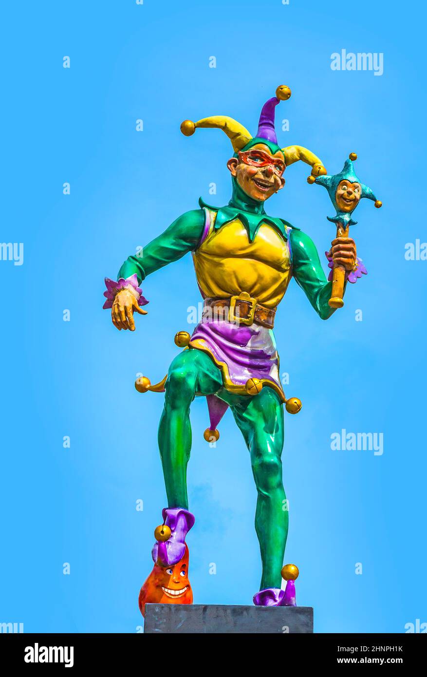 Jester à la Nouvelle-Orléans à la promenade de la rivière Banque D'Images
