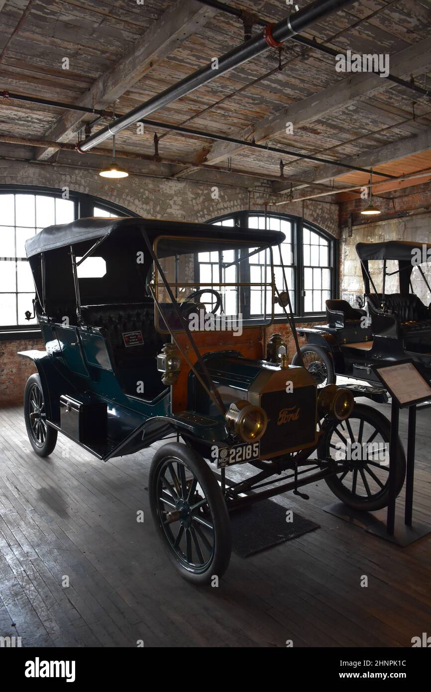 L'usine de 1904 Ford Piquette Avenue, située dans la zone Milwaukee Junction de Detroit, Michigan, a été la première usine Ford construite spécialement et est maintenant un musée. Banque D'Images