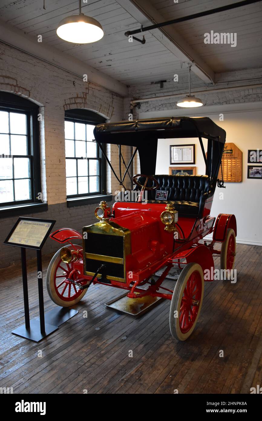 L'usine de 1904 Ford Piquette Avenue, située dans la zone Milwaukee Junction de Detroit, Michigan, a été la première usine Ford construite spécialement et est maintenant un musée. Banque D'Images