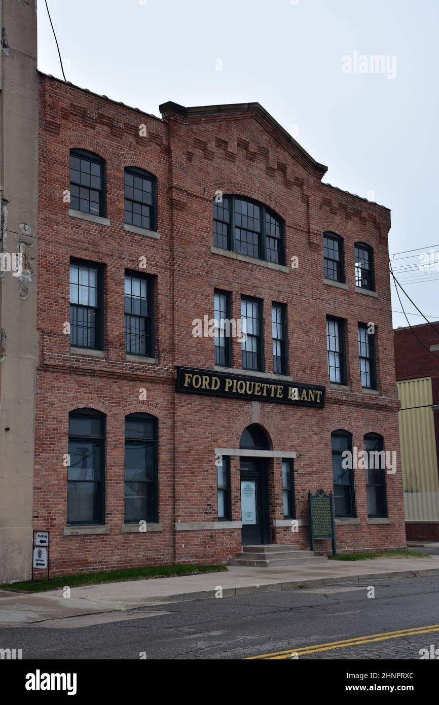 L'usine de 1904 Ford Piquette Avenue, située dans la zone Milwaukee Junction de Detroit, Michigan, a été la première usine Ford construite spécialement et est maintenant un musée. Banque D'Images