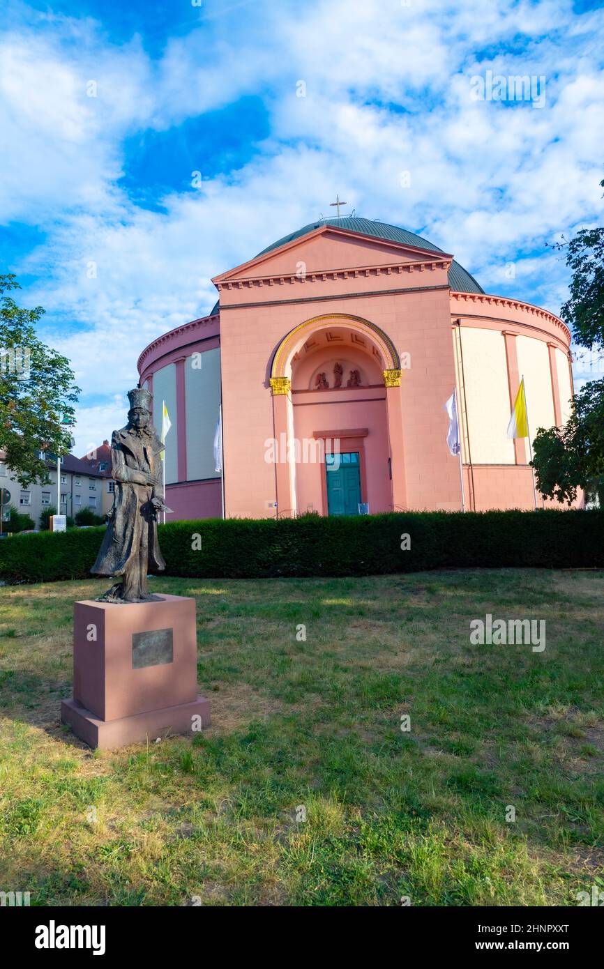 Église catholique Saint-Ludwig à Darmstadt Banque D'Images