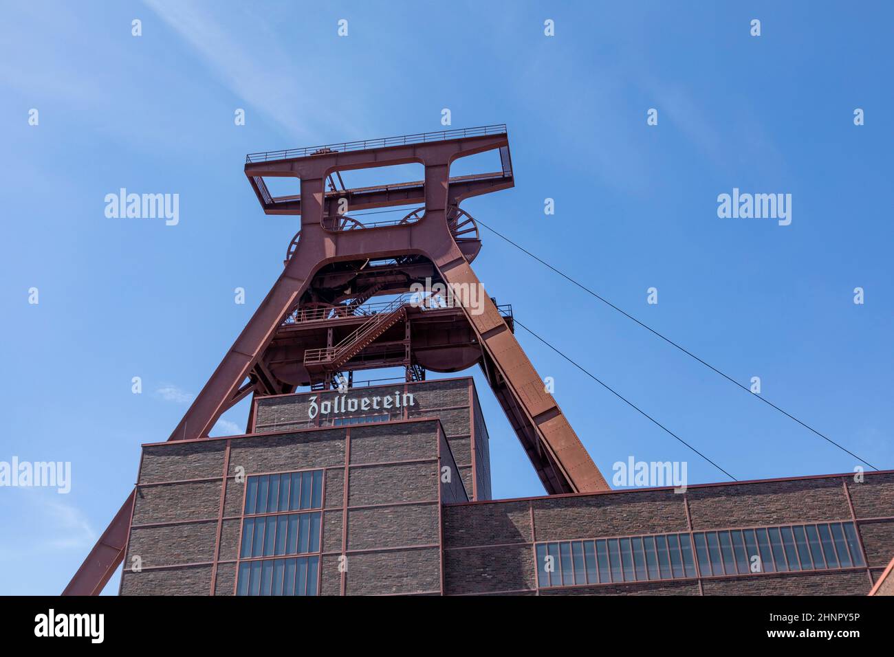 Le complexe industriel Zollverein abrite un musée régional dans l'ancienne station de lavage au charbon d'Essen, en Allemagne. Banque D'Images