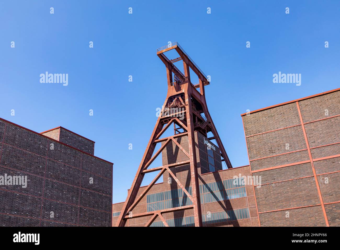 Le complexe industriel Zollverein abrite un musée régional dans l'ancienne station de lavage au charbon d'Essen, en Allemagne. Banque D'Images
