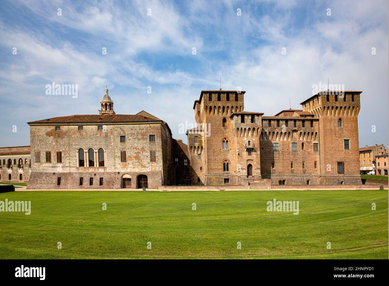 Forteresse médiévale, Gonzague Saint George (Giorgio) château en Italie, Mantoue (Mantova) Banque D'Images