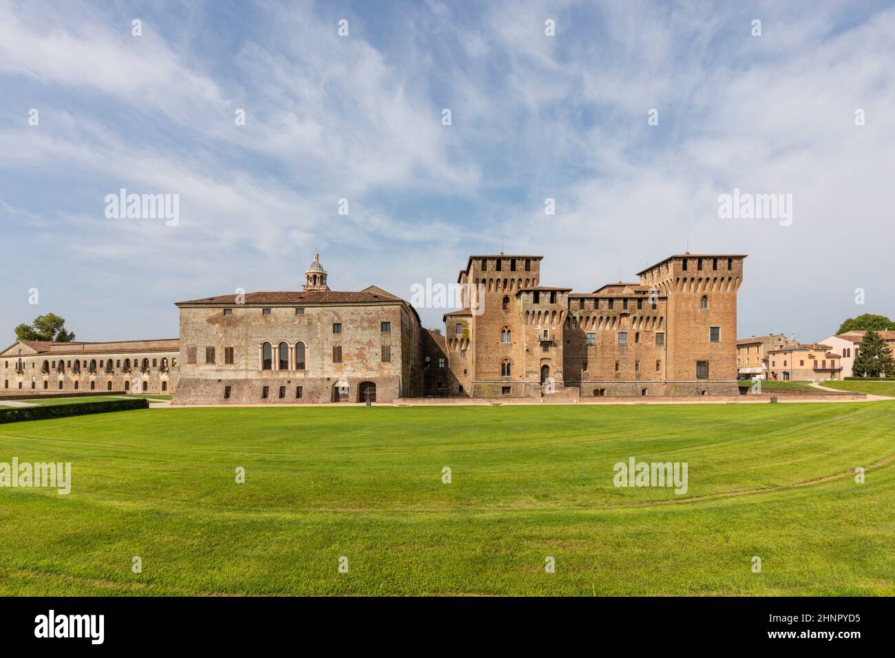 Forteresse médiévale, Gonzague Saint George (Giorgio) château en Italie, Mantoue (Mantova) Banque D'Images