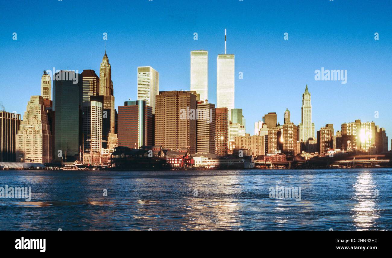 Lower mahattan et World Trade Center Banque D'Images