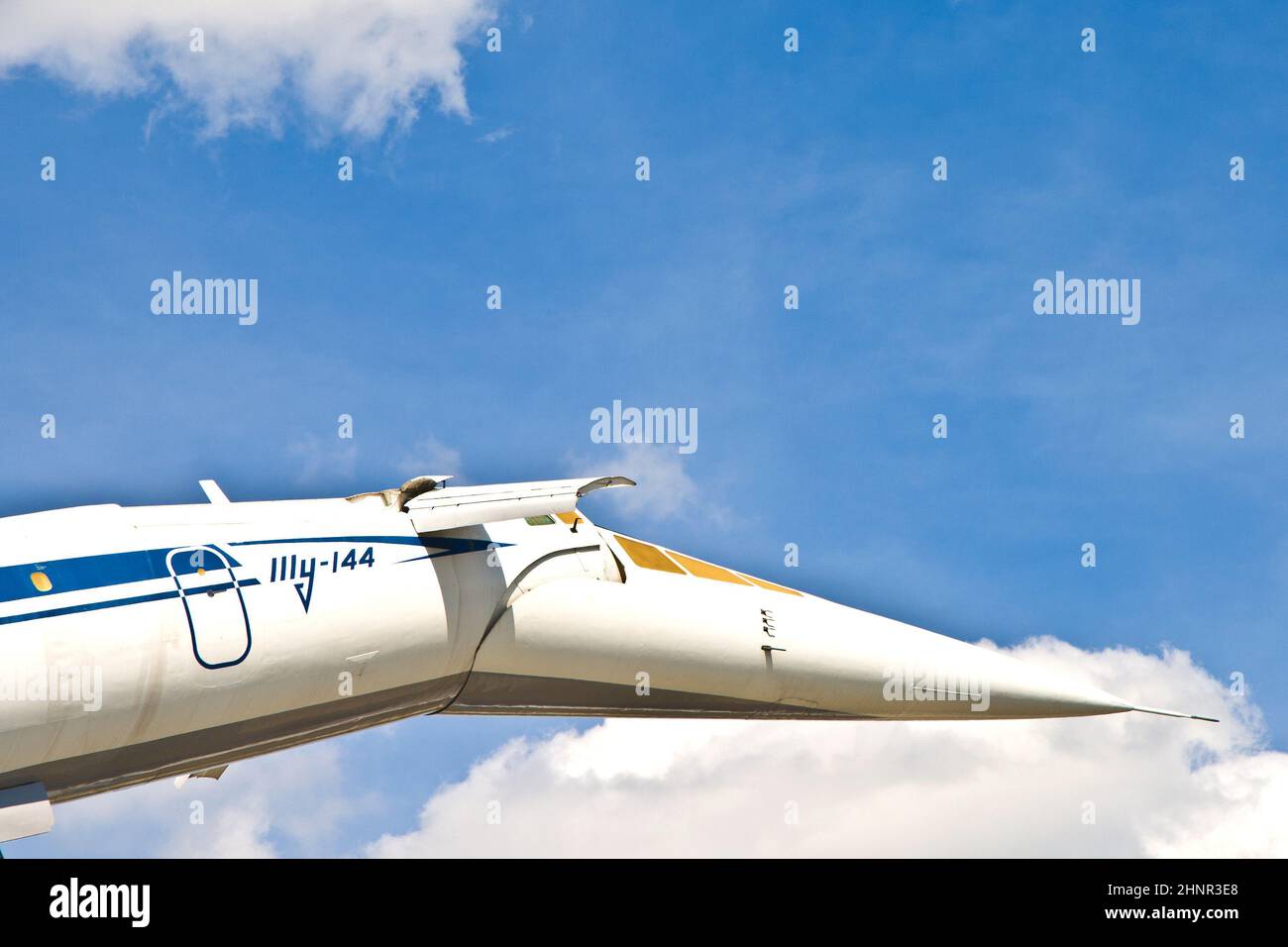 Supersonic Aircraft Tupolev tu-144 dans le musée de Sinsheim Banque D'Images