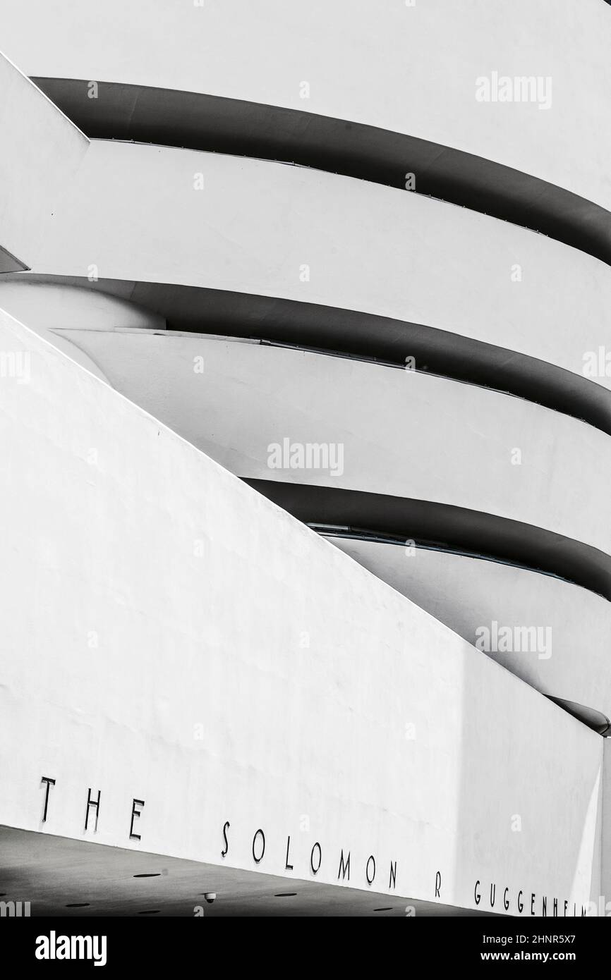 Façade du musée Guggenheim Banque D'Images