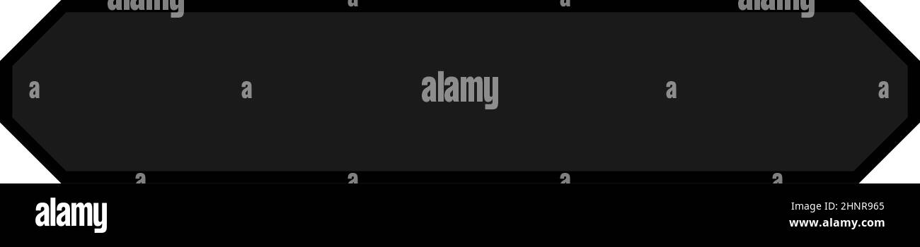 Enseigne, bannière, élément de forme de la plaque. Plaque rectangulaire, tableau vierge, espace vide pour votre message - illustration vectorielle stock, graphique clip-art Illustration de Vecteur