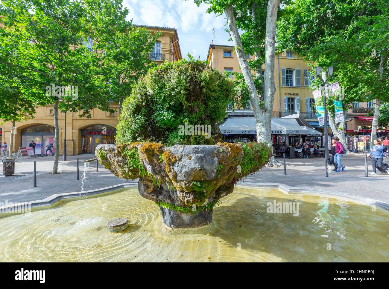 Le canon de coing Fontain à Aix en Provence Banque D'Images