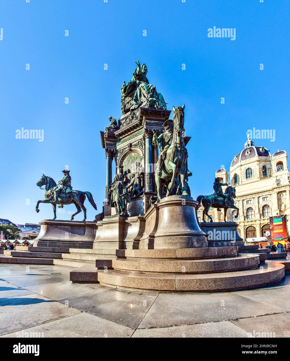 Maria Theresia Monument, à Vienne Banque D'Images