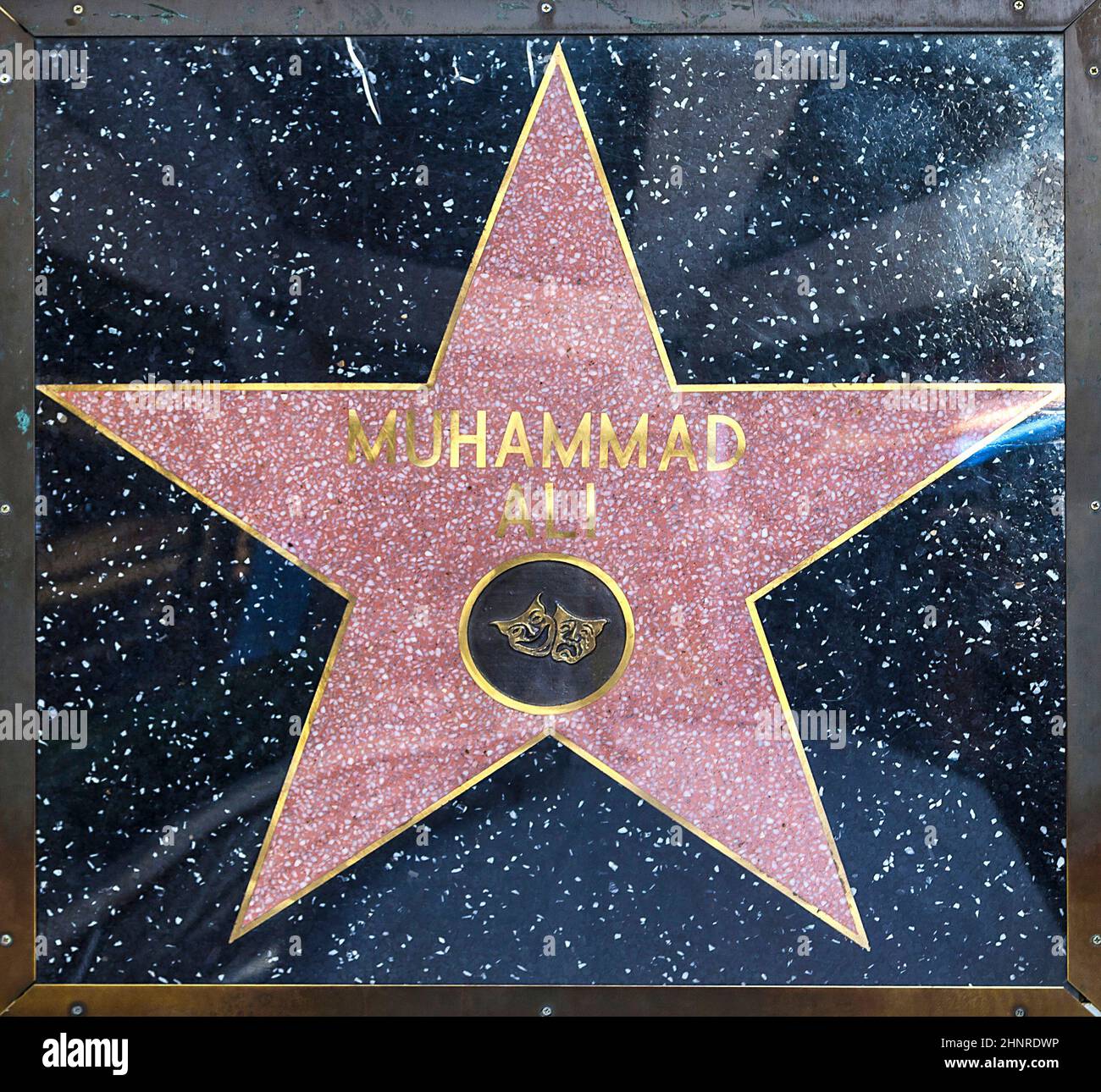 La star de Muhammad Ali sur le Hollywood Walk of Fame Banque D'Images