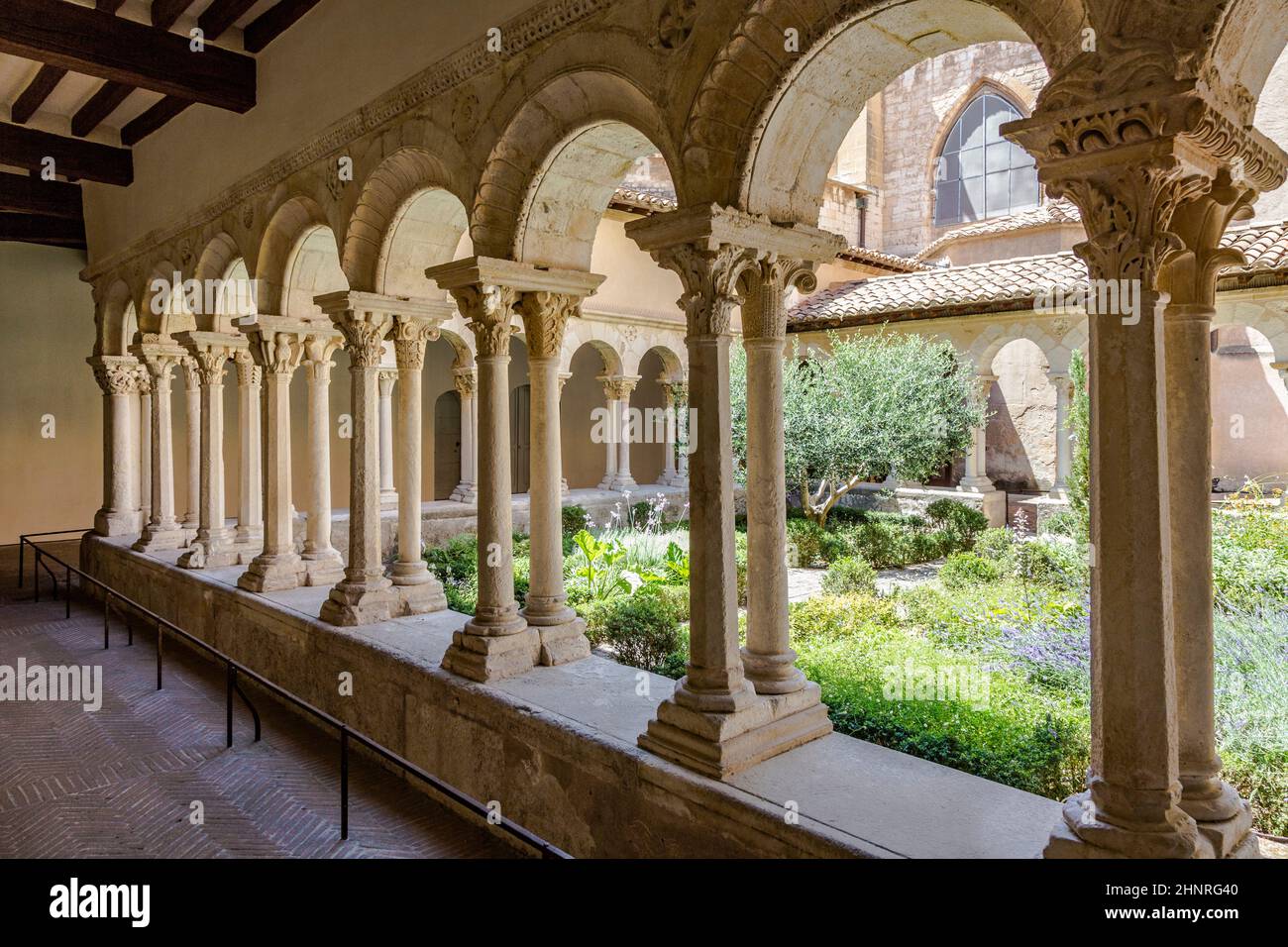 Cathédrale Cloister d'Aix-en-Provence Banque D'Images