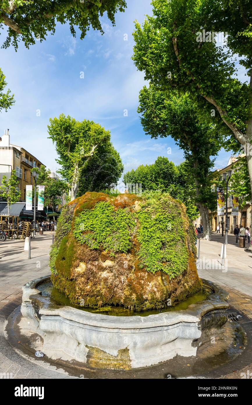 Le canon de coing Fontain à Aix en Provence Banque D'Images