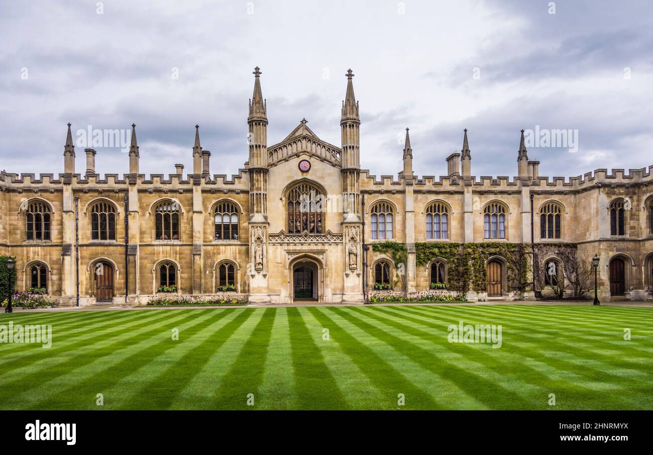 La cour du Corpus Christi College est l'un des anciens collèges de l'Université de Cambridge Banque D'Images