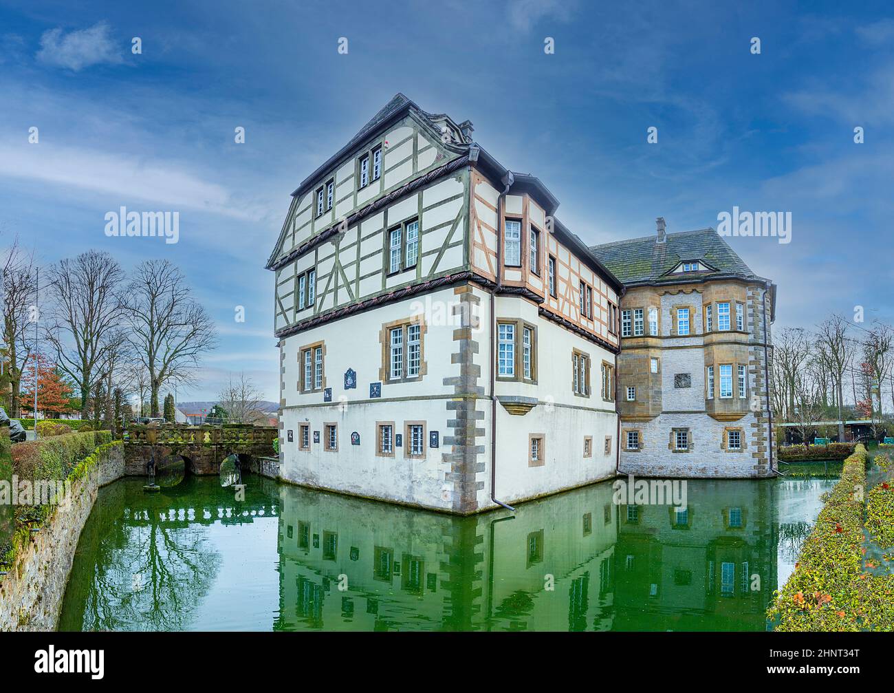 Heerse a amarré le château du Moyen-âge Banque D'Images