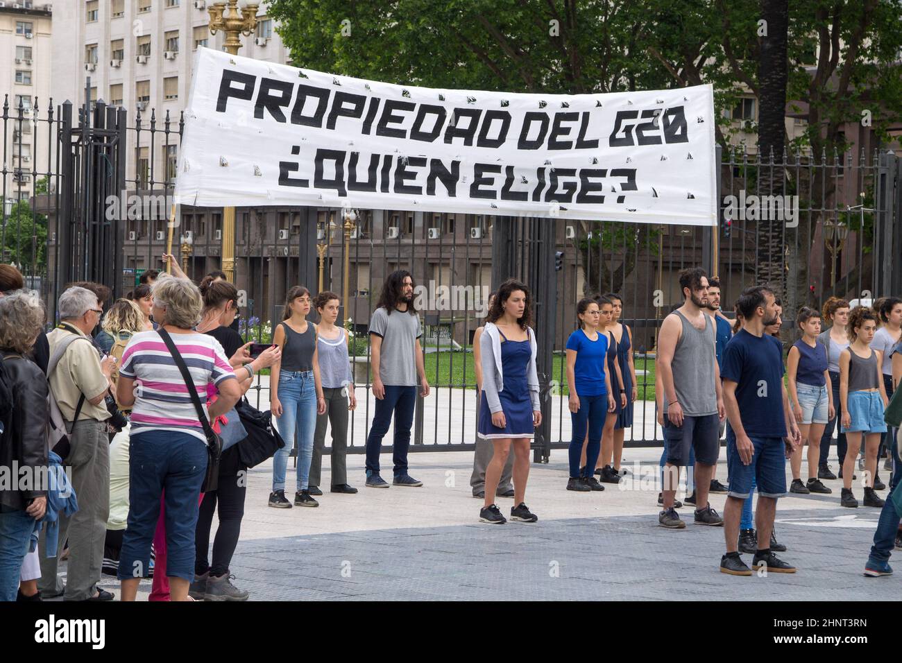 Plaza de Mayo, place principale de Buenos Aires, Argentine Banque D'Images