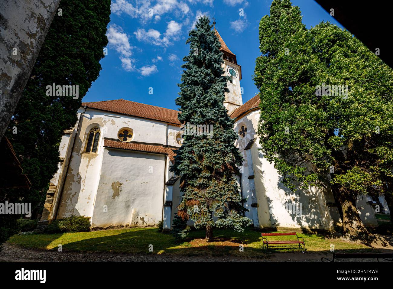 L'église du château de Prejmer en Roumanie Banque D'Images