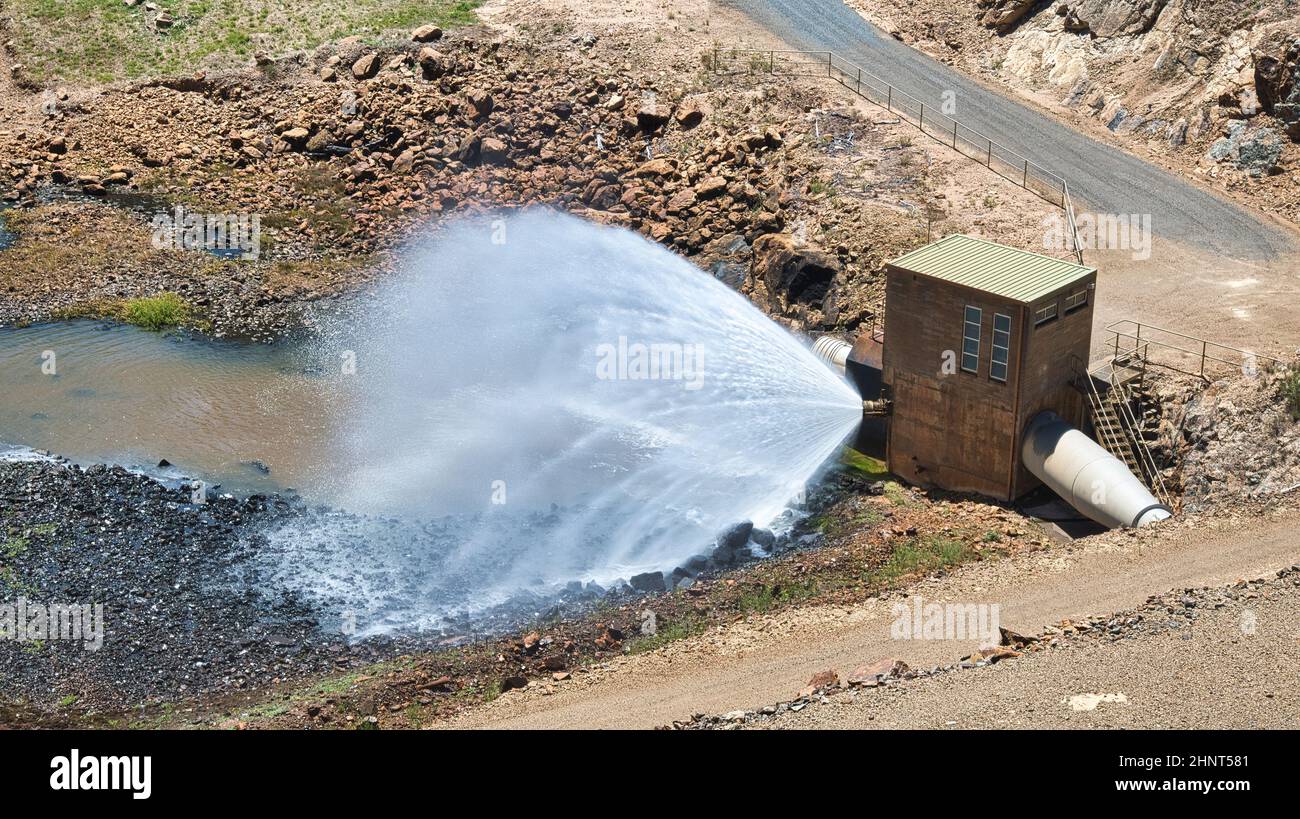 Le stockage d'eau du lac Nillahcotie est situé entre Mansfield et Benalla, dans le Victoria Australie Banque D'Images