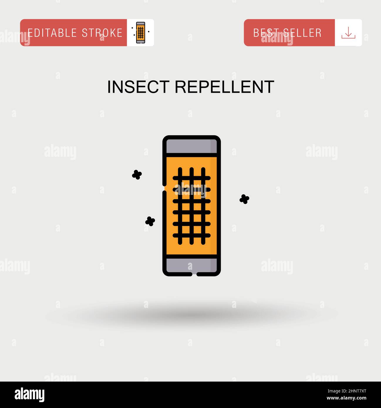 Insecte répulsif simple vecteur icône. Illustration de Vecteur