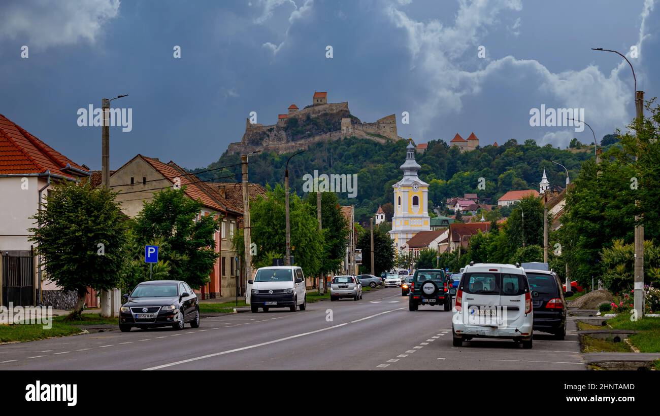 Le château de Rupea en Roumanie Banque D'Images