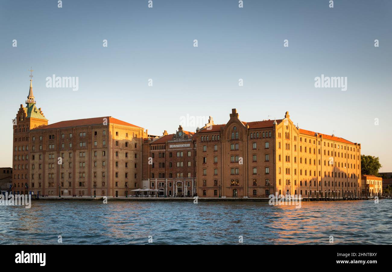 Italie, Venise, île de Giudecca et Mulino Stucky Banque D'Images