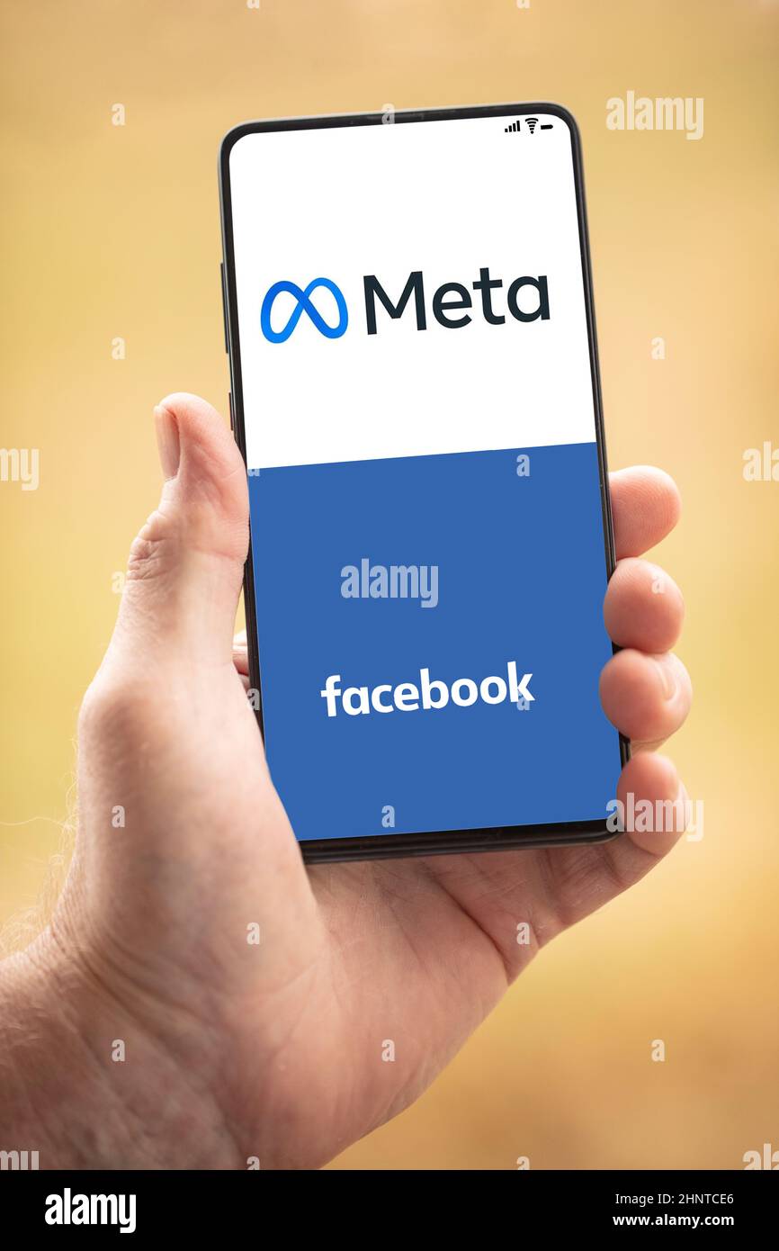 Facebook et Meta logo Banque D'Images