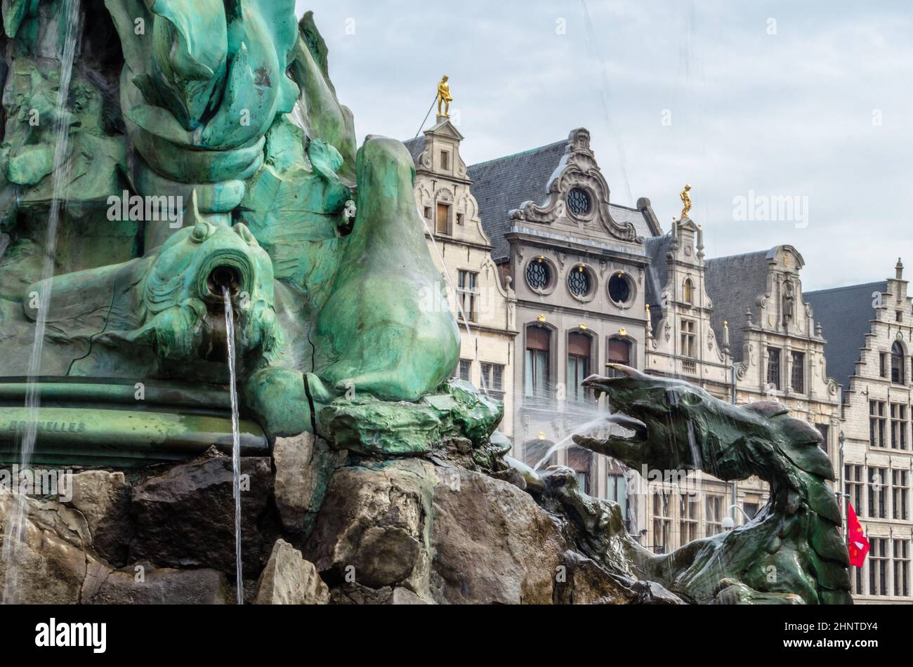 Place principale à Anvers, Flandre, Belgique Banque D'Images