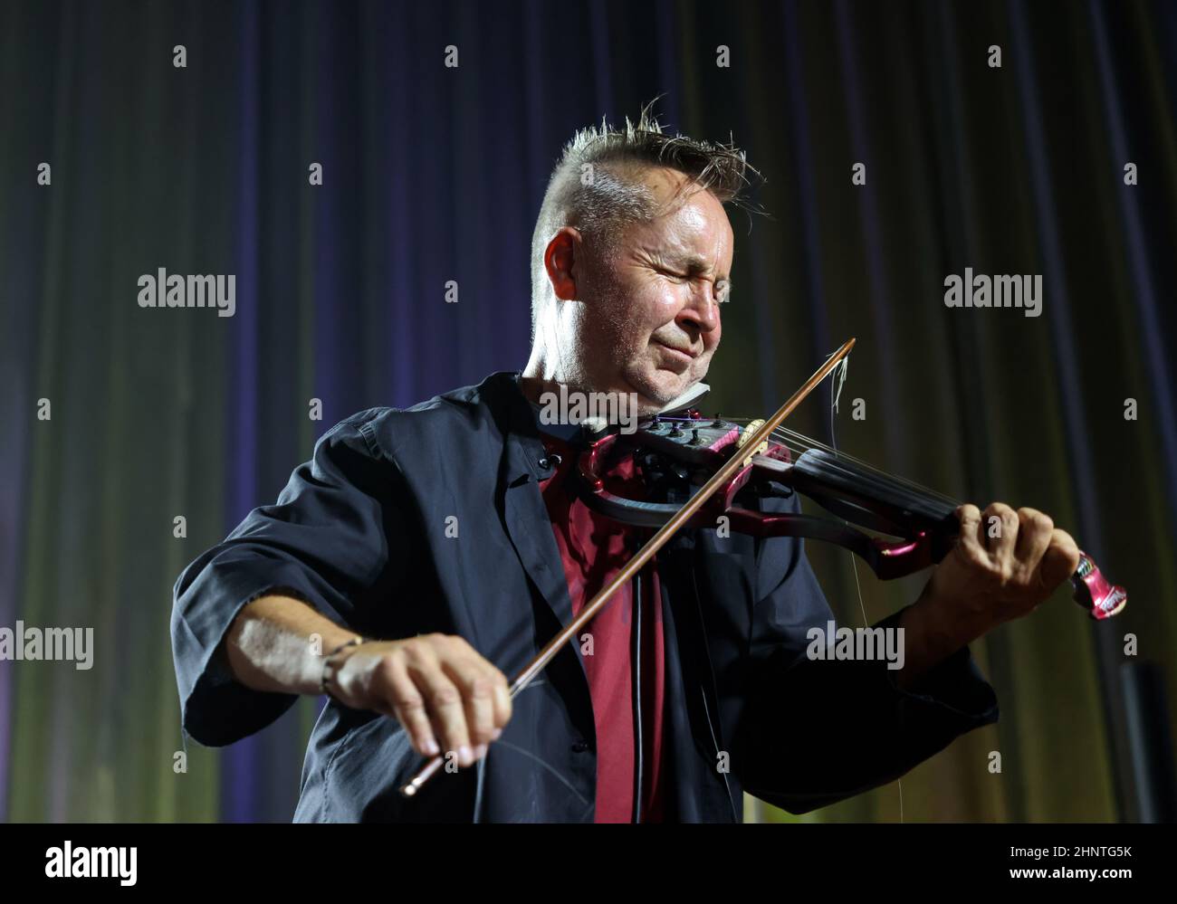 Nigel Kennedy est en direct à l'édition 26rd du Festival de Jazz d'été à Cracovie Banque D'Images