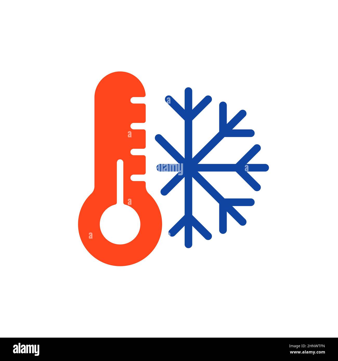 Icône de glyphe vectoriel de thermomètre et flocon de neige.Thermomètre froid.Panneau hiver.Symbole graphique pour le site Web de voyage et de tourisme et la conception d'applications, logo, app, U Banque D'Images