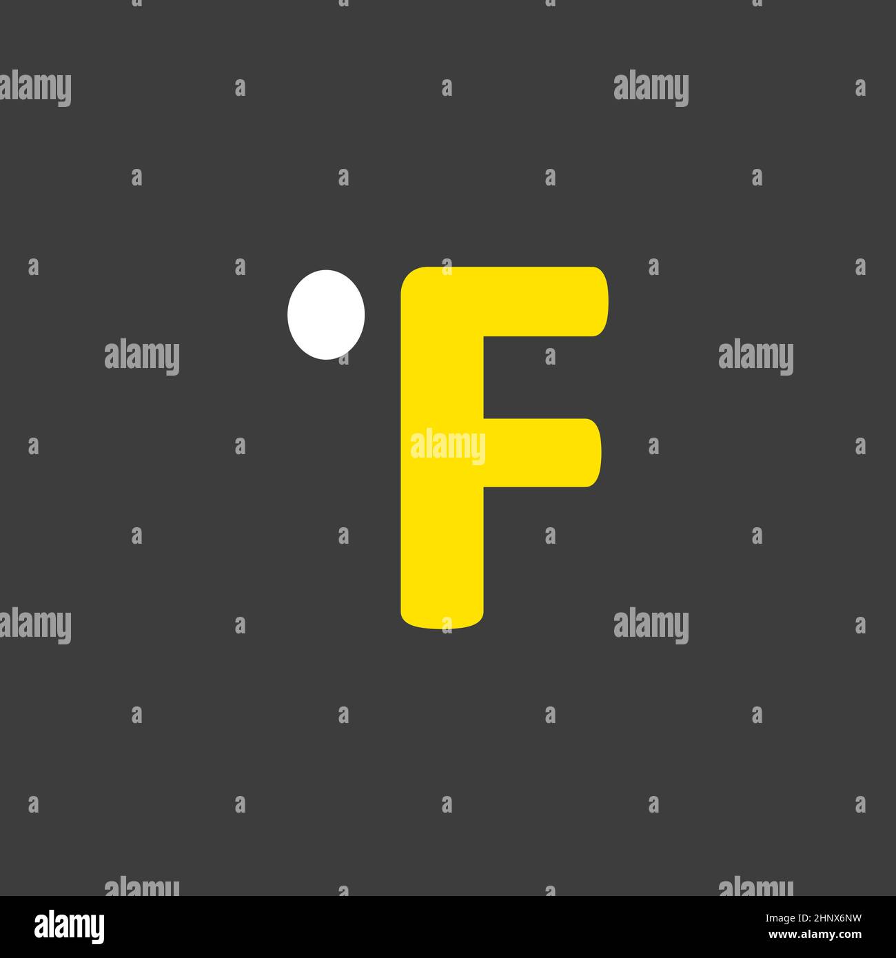Icône de glyphe vecteur degrés Fahrenheit sur fond sombre.Signe de météorologie.Symbole graphique pour le site Web et la conception d'applications de voyage, de tourisme et de météo, logo Banque D'Images