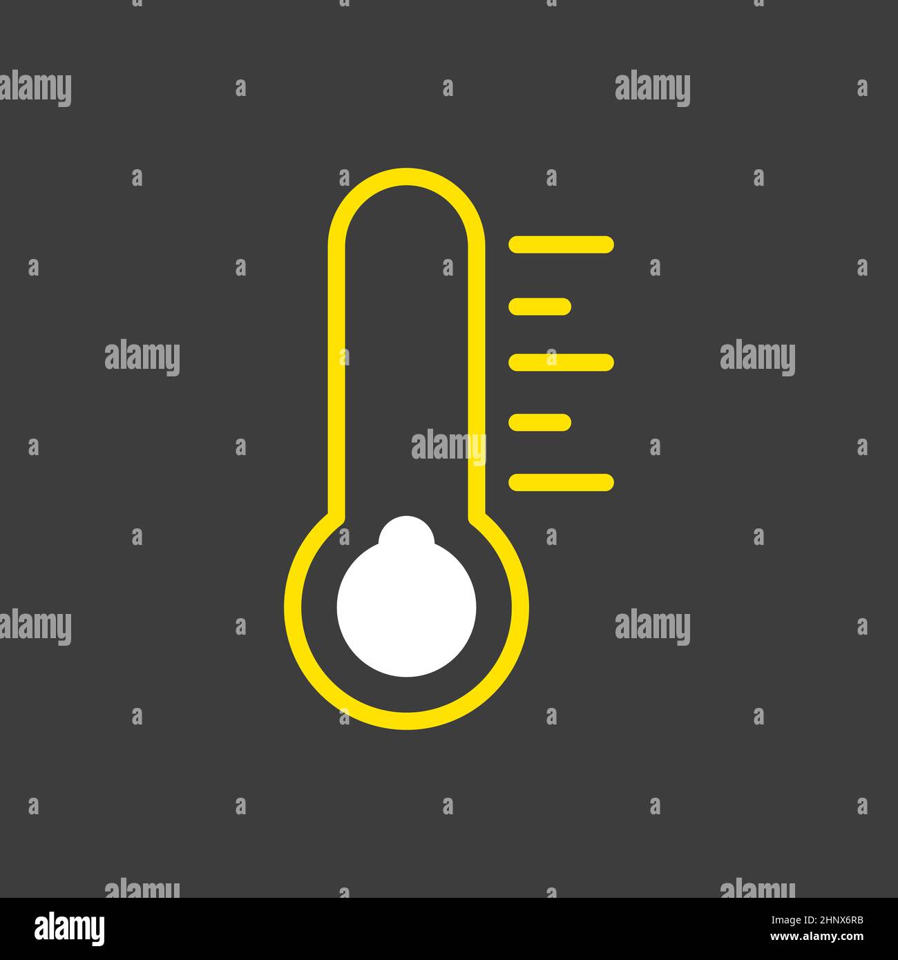 Icône de glyphe à vecteur froid du thermomètre sur fond sombre.Signe de météorologie.Symbole graphique pour les sites Web et les applications de voyages, de tourisme et de météo, logo, Banque D'Images
