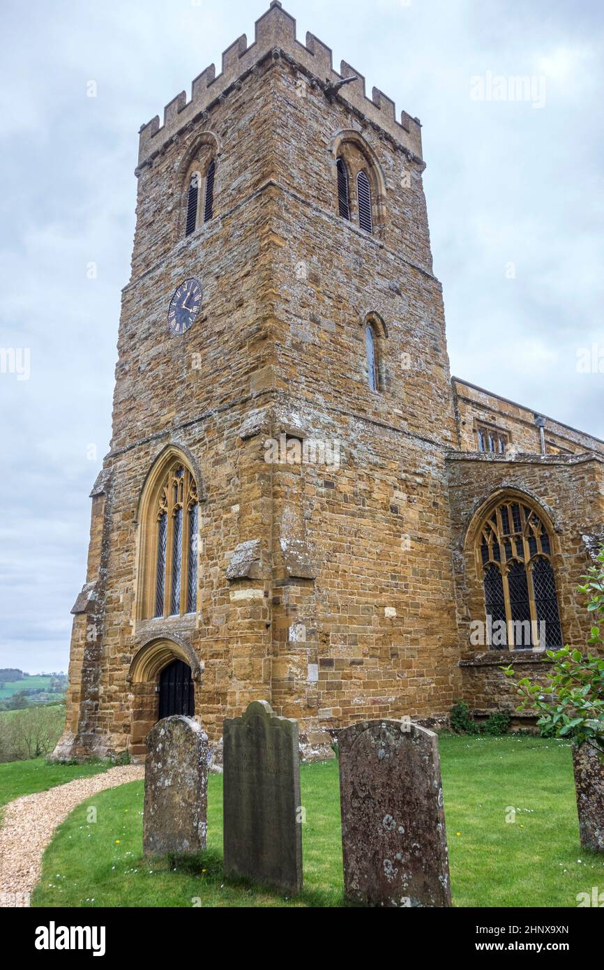 Saint Mary l'église de Great Brington, Althorpe, Angleterre Banque D'Images