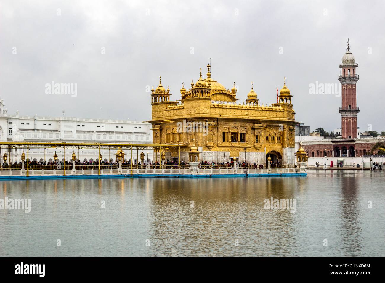 Le Harimandir Sahib au Golden Temple d'Amritsar, Inde - complexe Banque D'Images