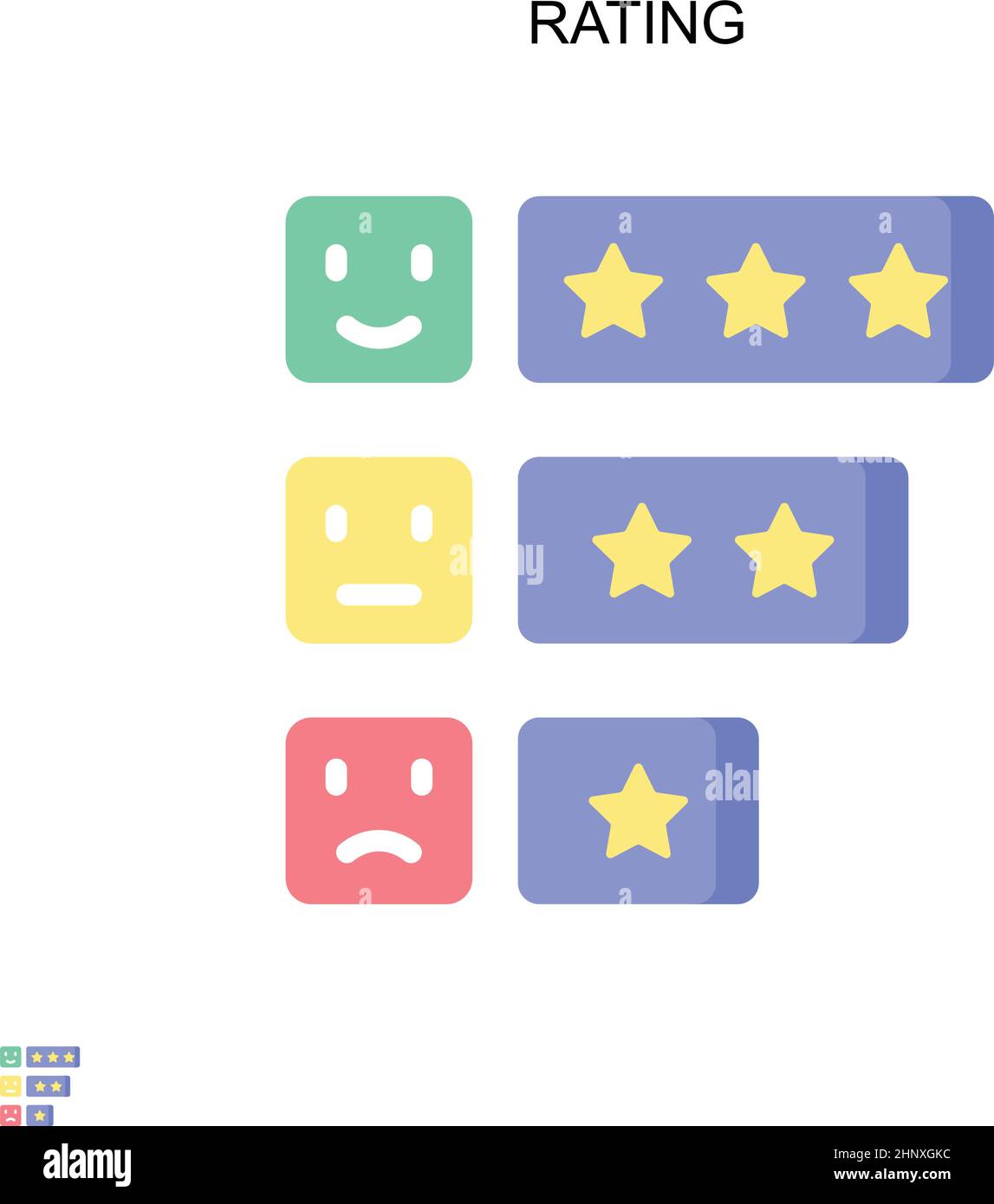 Icône de vecteur simple d'évaluation.Modèle de conception de symbole d'illustration pour élément d'interface utilisateur Web mobile. Illustration de Vecteur Icône de vecteur simple d'évaluation.Modèle de conception de symbole d'illustration pour élément d'interface utilisateur Web mobile. Illustration de Vecteur