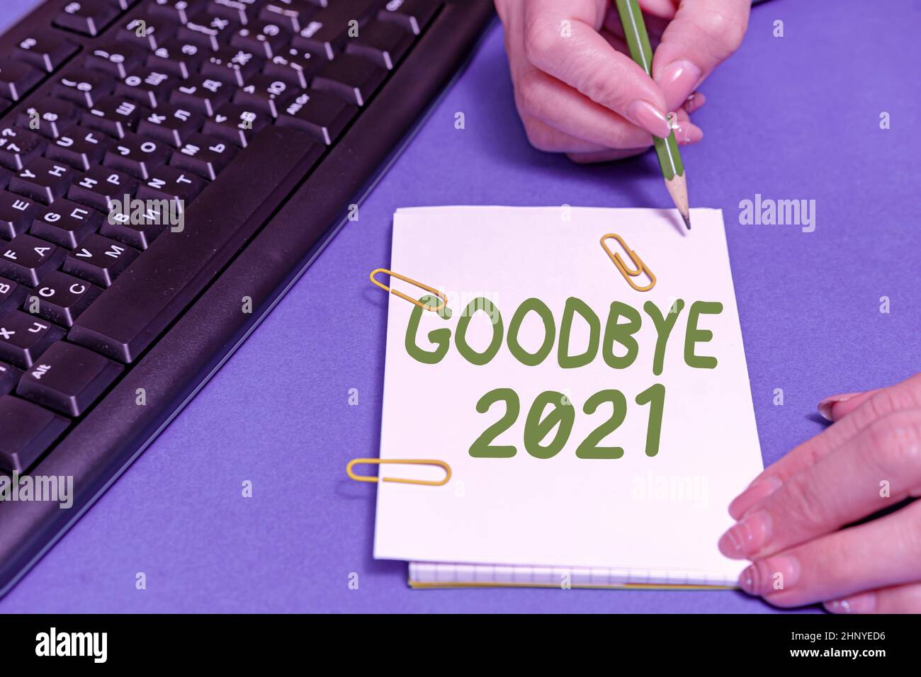 Bonne année 2021 clavier Banque de photographies et d'images à haute  résolution - Alamy