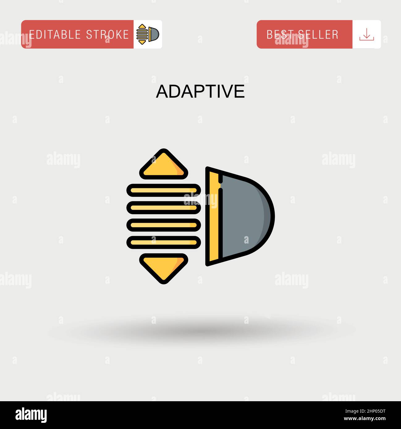 Icône vecteur simple adaptatif. Illustration de Vecteur